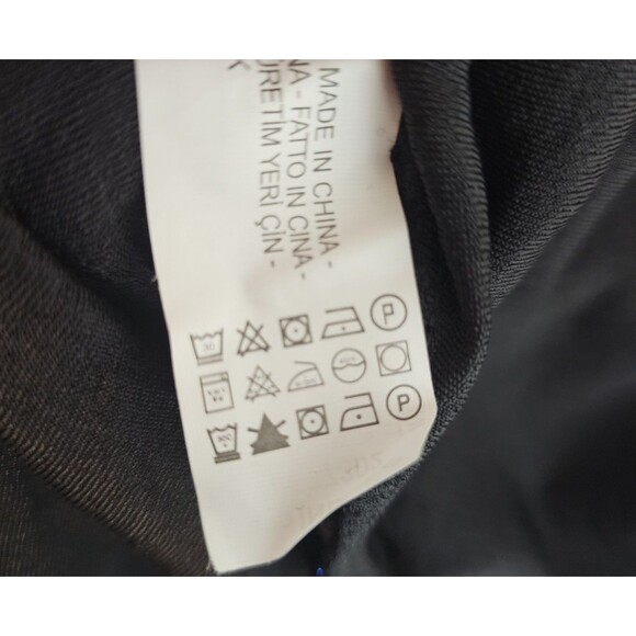 Zara Womens Size Small Textured Metallic Long Sparkly Maxi Wrap Dress Blue Print - Picture 12 of 12